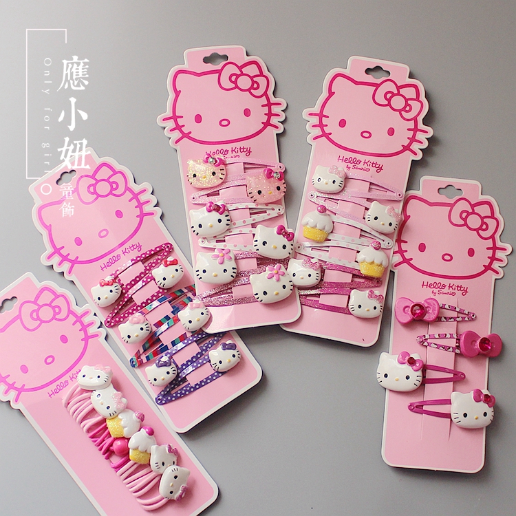 Er Niu. children Jewelry suit Cartoon cat Hairpin Hairpin girl Hair rope baby rubber string combinationin the Children/Baby/Family fitted , Children's Accessories , Hair Accessories  category - from Buy2taobao.com to provide professional Taobao agent buy service