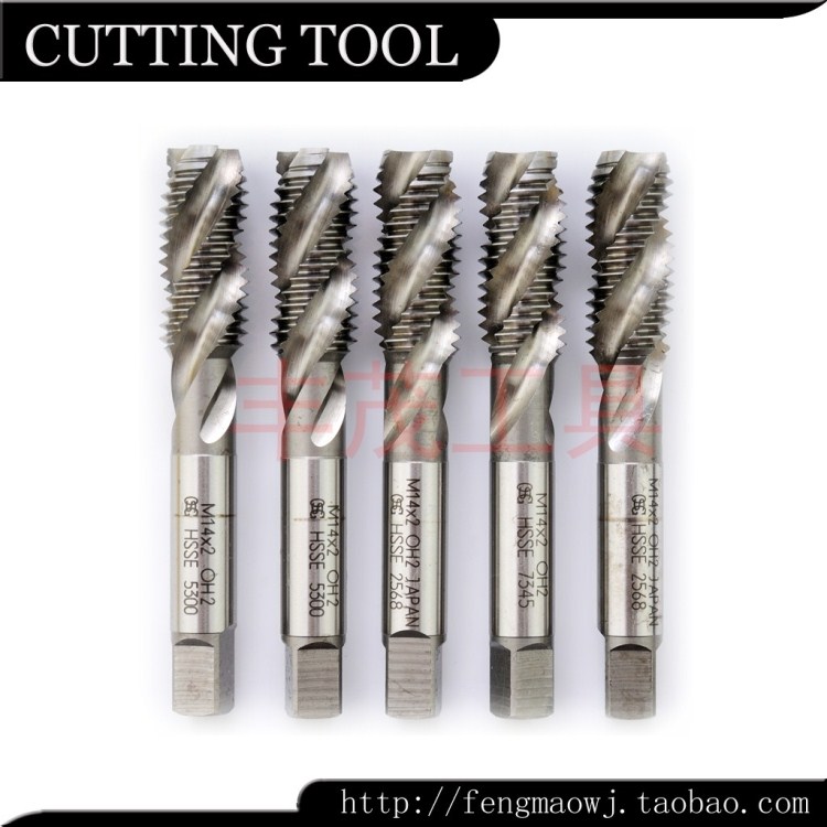 二手进口丝锥日本OSG HSSE OH2 M14*2标准牙本色螺旋丝攻用于肓孔