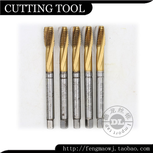 进口二手德国 GUEHRING HSS-E M12 6H 半镀钛螺旋丝锥丝攻盲孔