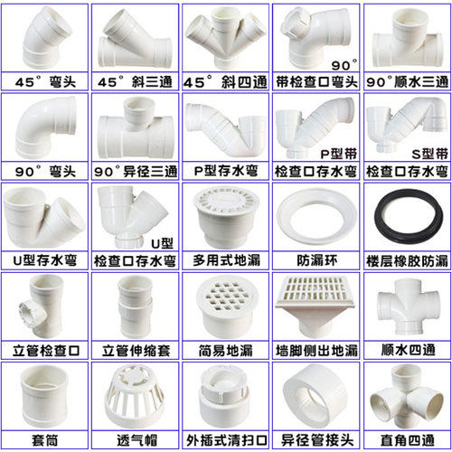 广东雄塑/PVC-U排水管/PVC排水配件/排水管