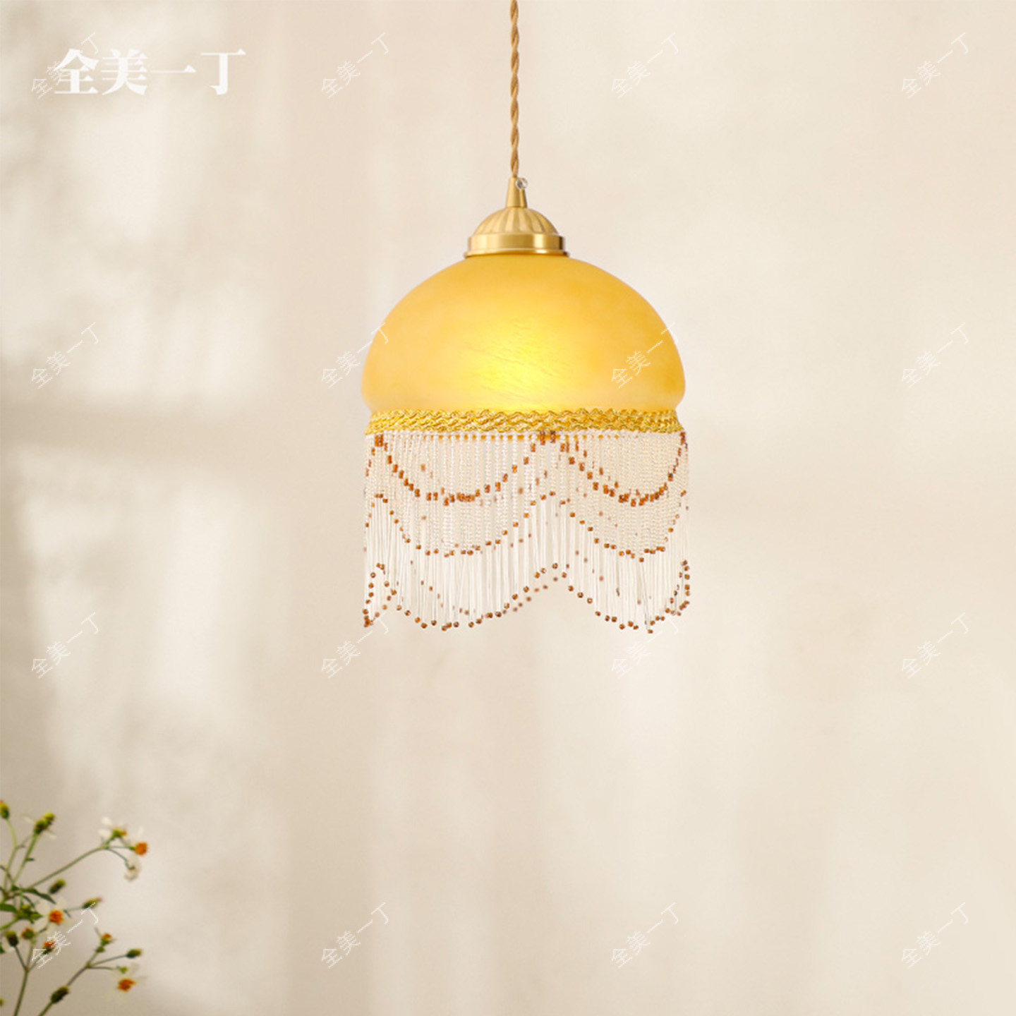 全美一丁复古西洋床头小吊灯