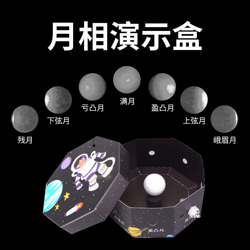 月相变化演示器小制作天文教具