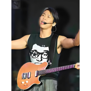 陶喆2025SoulPower演唱会同款致敬巴迪霍利摇滚无袖T恤背心男上衣