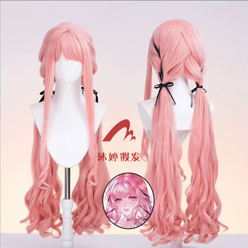 沐婷 无限暖暖 苏暖暖cosplay假发双马尾扎发一体图片