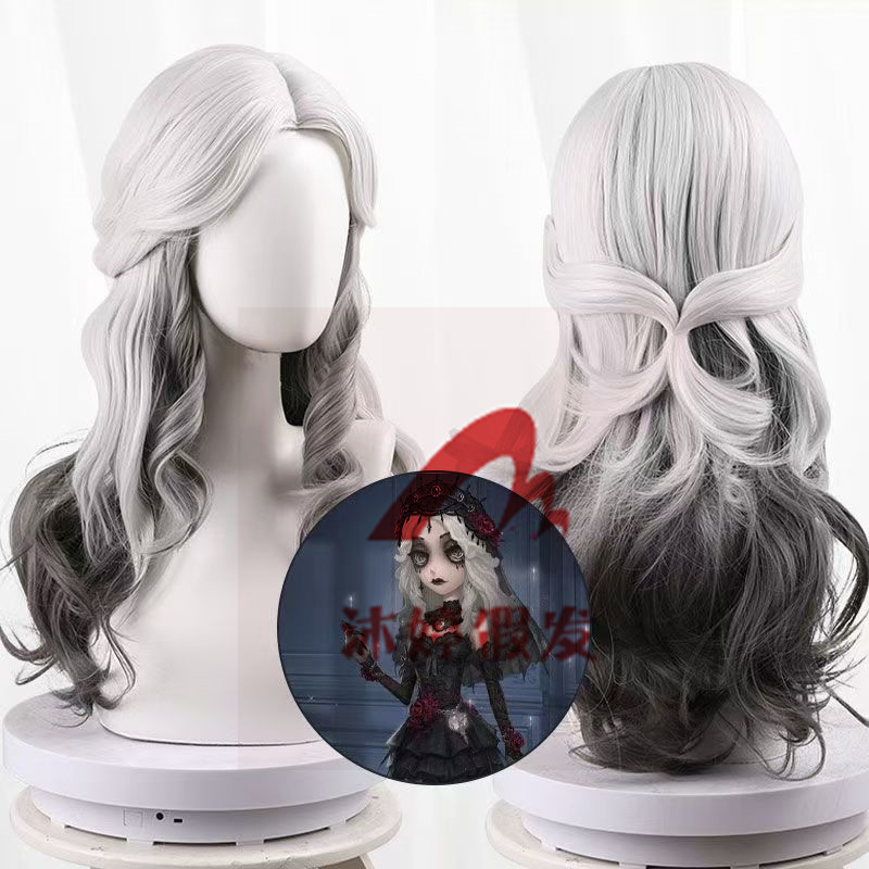 沐婷 第五人格 长夜 心理学家 cos假发魔女之夜 玫瑰网波浪卷