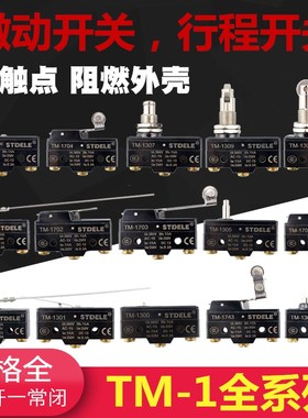 微动开关限位开关小型银TM/CM-1300/1307/1309/1704/1705/1743