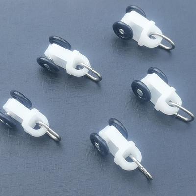 窗帘轨道滑轮走珠滚轮配件