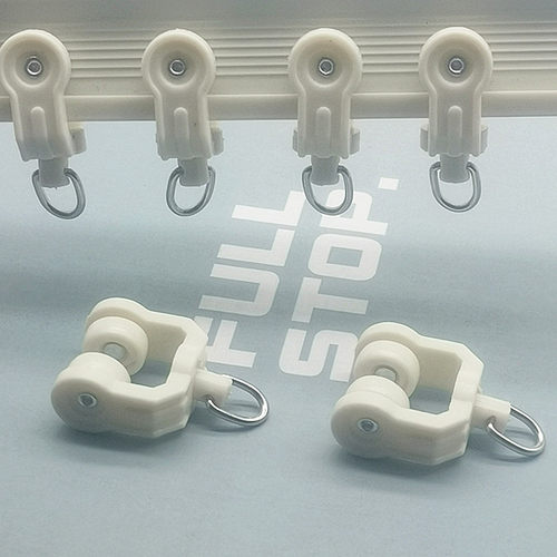 老式窗帘轨道工字弯曲轨滑轮滚轮