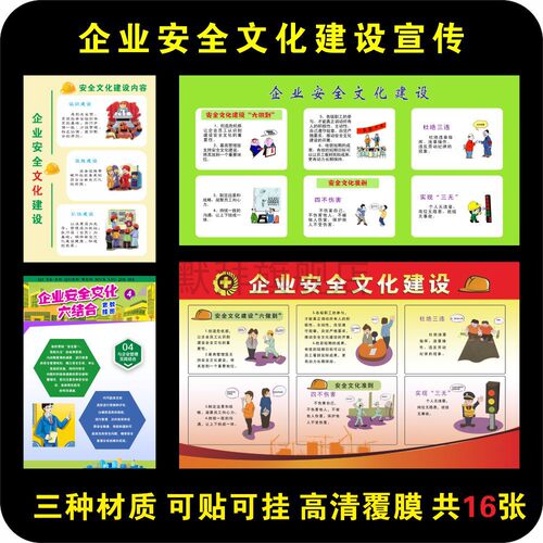 企业文化建设宣传挂图展板多内容