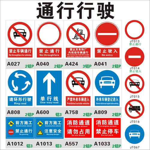 禁止叉车和厂内机动车辆通行驶入标志牌 严禁外来车辆进入登记 慢行单行线安全交通标识标示 大货车道 上海 - 封面