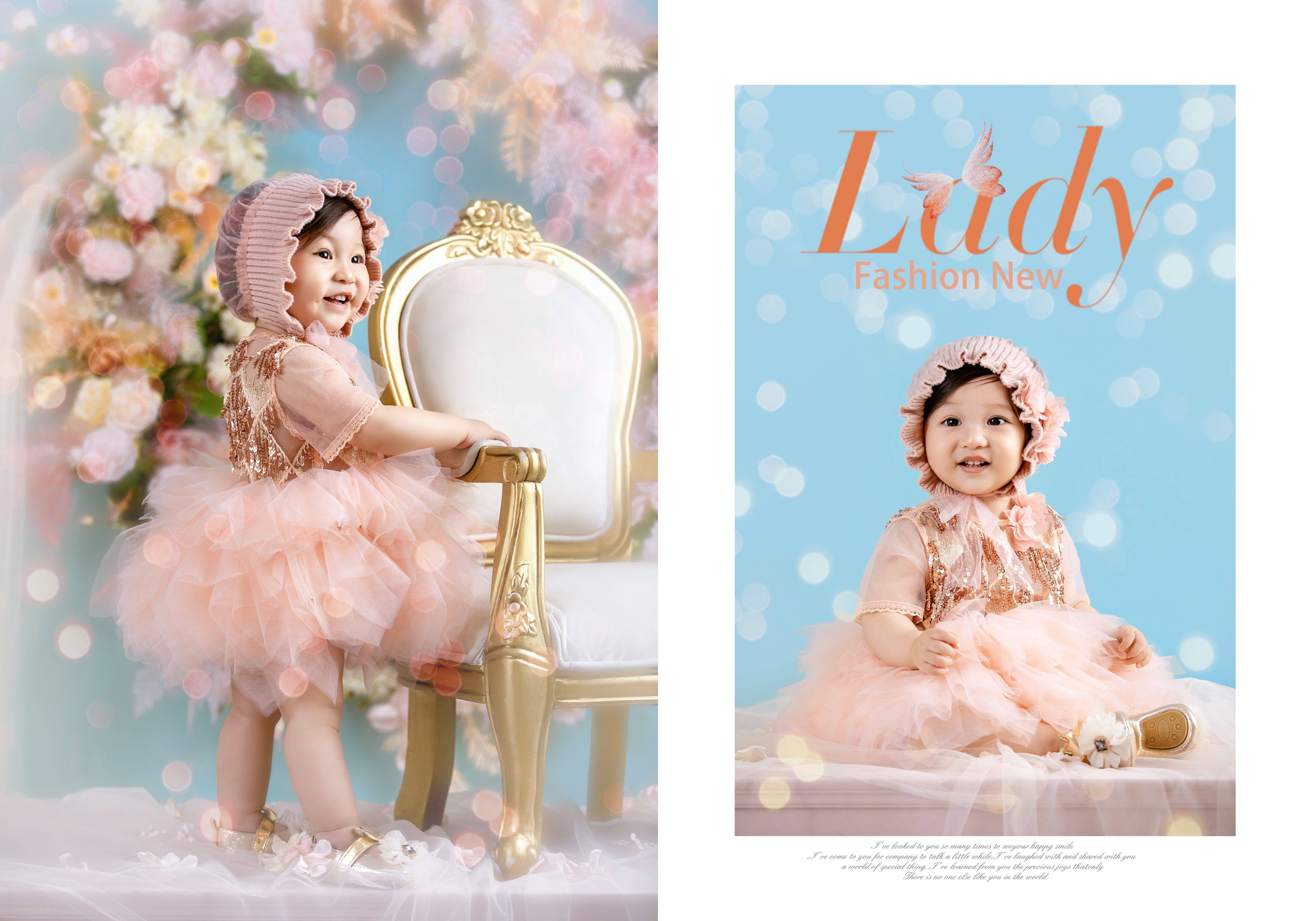 儿童摄影服装新款影楼工作室拍照儿童装周岁米蒂贝儿正版摄影服饰