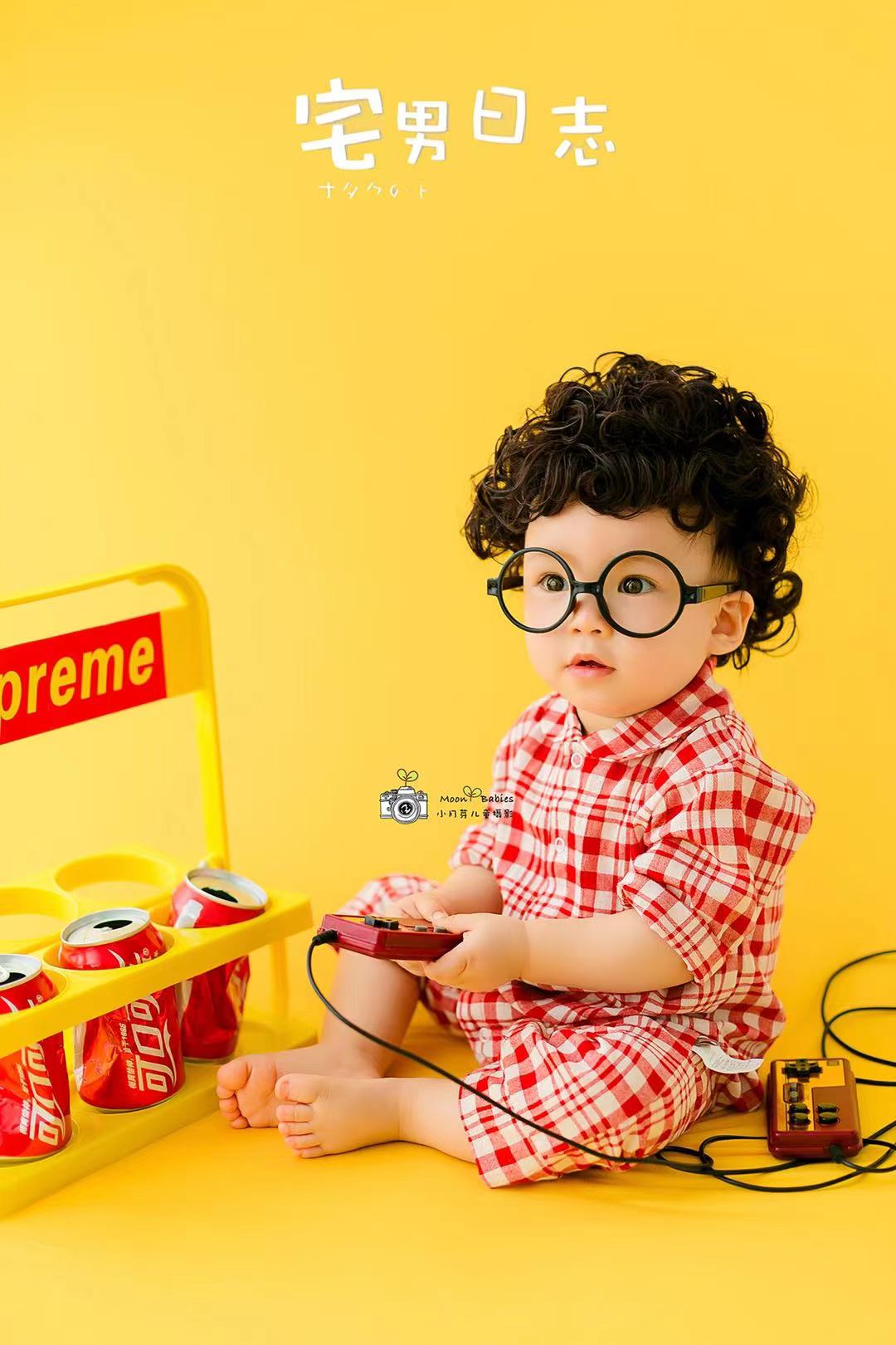 百天周岁拍照影楼童装摄影