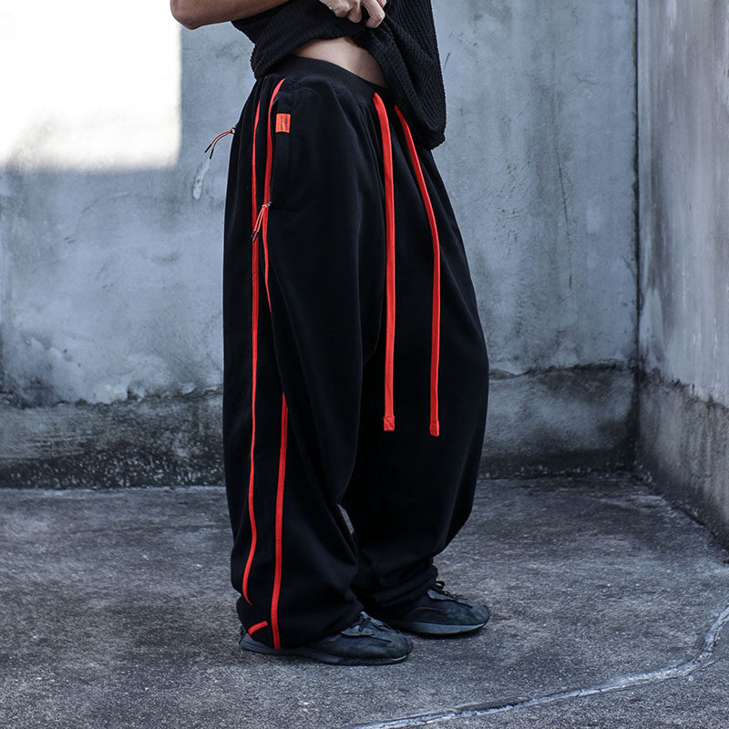 魔天斧MF街舞爵士跑酷训练裤直筒加肥大阔腿GUP范宽松运动长裤子,运动服/休闲服装,运动长裤,淘宝优惠券,粉丝福利购,淘宝优惠卷