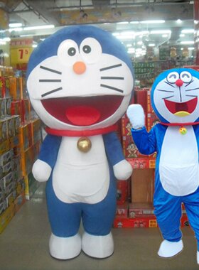 机器猫行走卡通人偶传单服