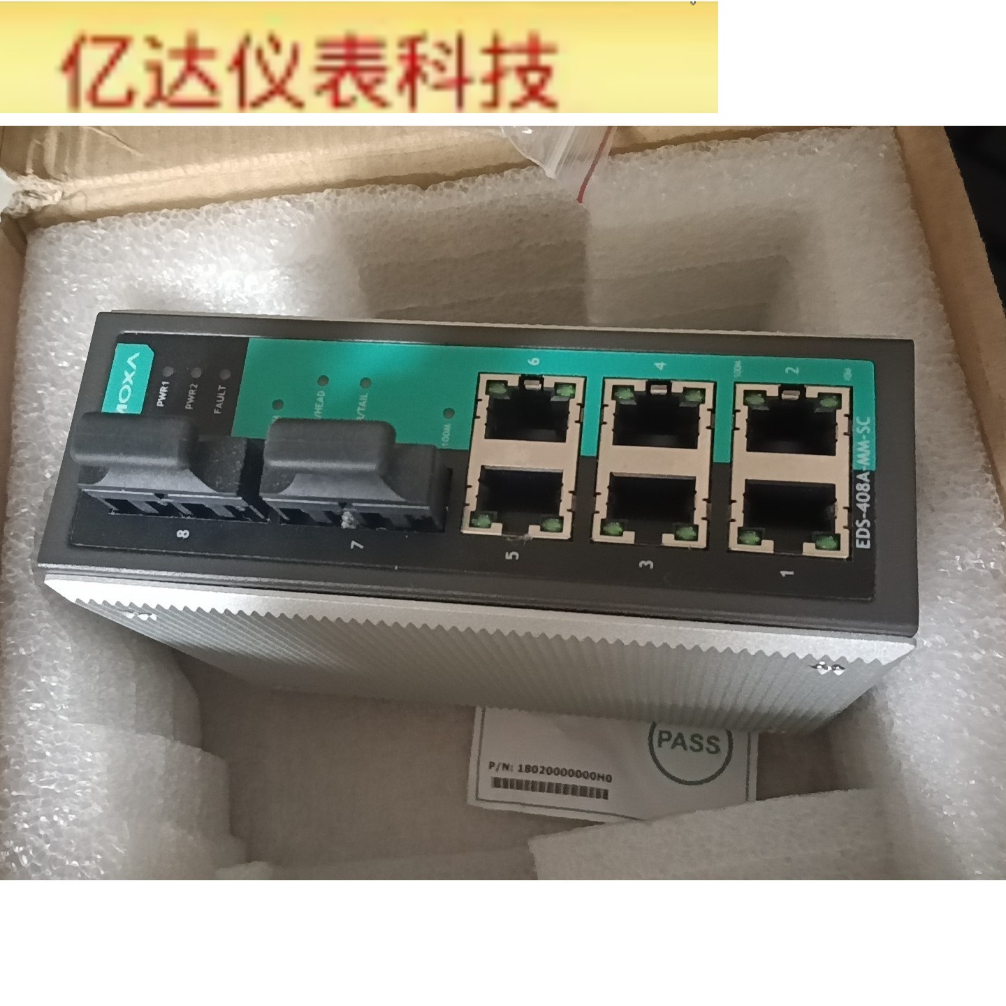 全新原装正品摩莎交换机EDS-408A-MM-SC V1.4 拍前议价