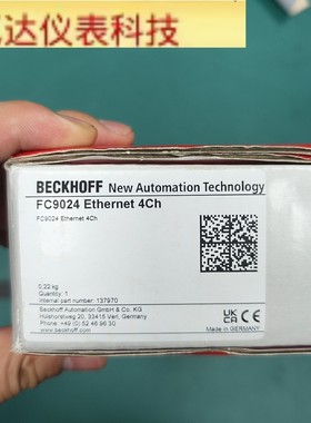 倍福FC9024以太网4通道模块 全新原装拍前议价