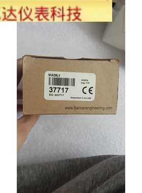全新BANNER/邦纳 MIAD9LV 37717传感器拍前议价