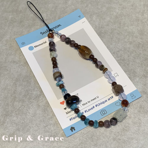 Grip Grace ins风不规则手机链串珠挂件手机手链ccd挂件相机链