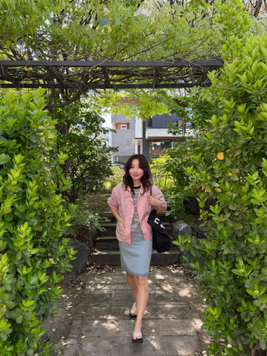 BABESTYLE | “烟熏蔷薇” SAN 首尔文艺简约气质翻领薄款短外套