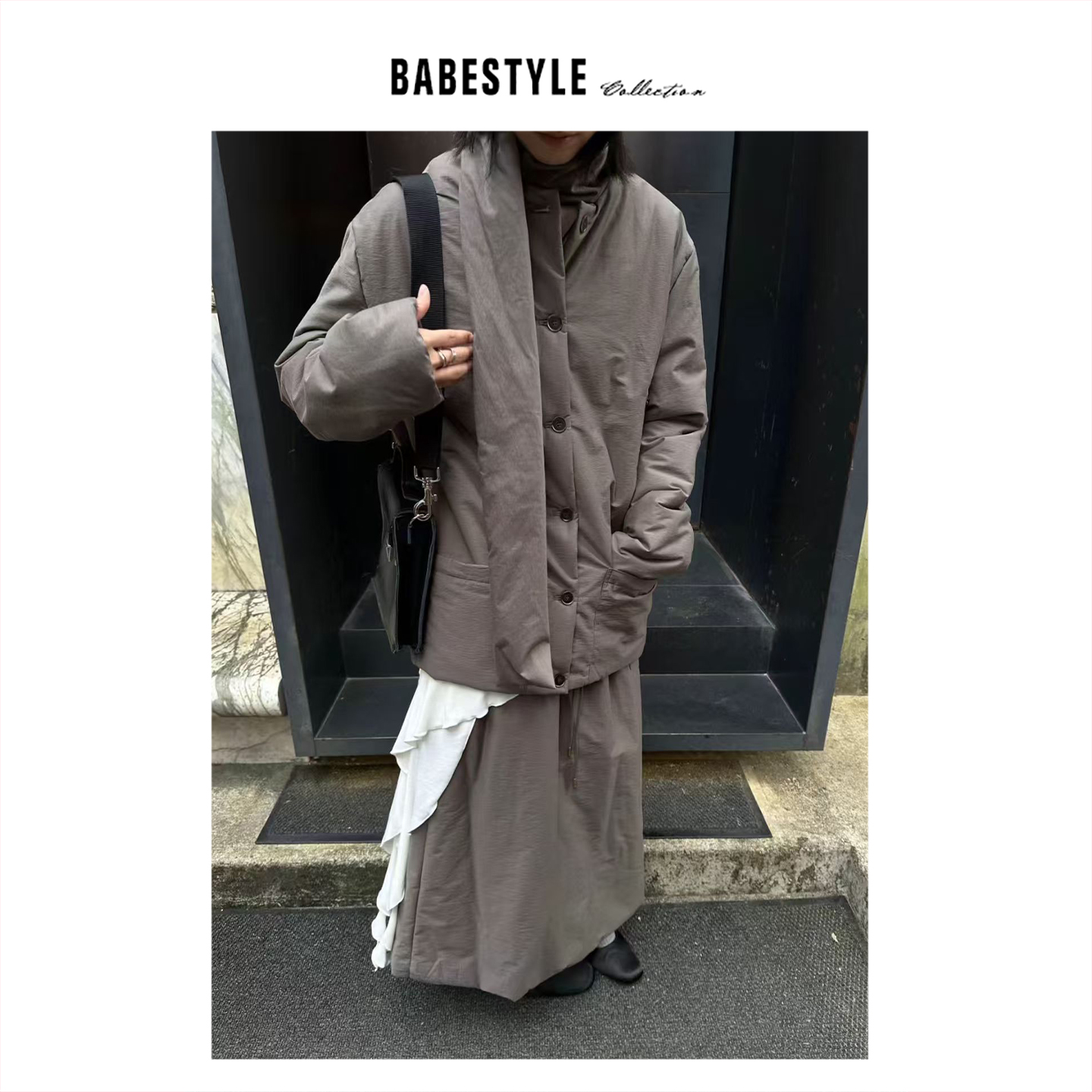 untimebomb+配磁扣围脖+棉衣