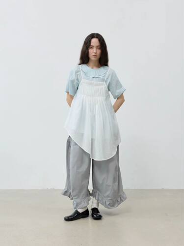 YANJJIAN+荷叶边+休闲裤