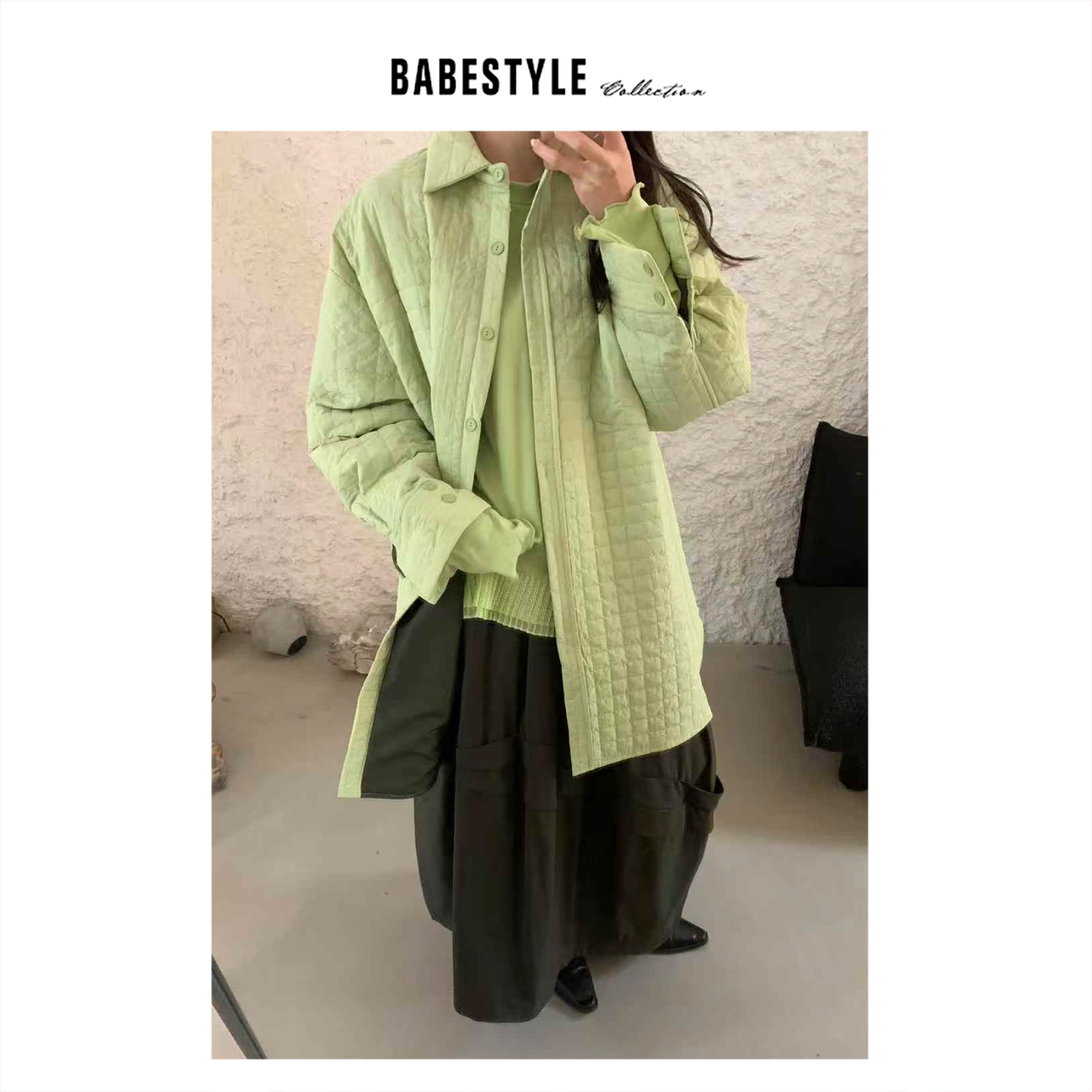 UNTime+豆腐块+衬衫设计+薄棉衣