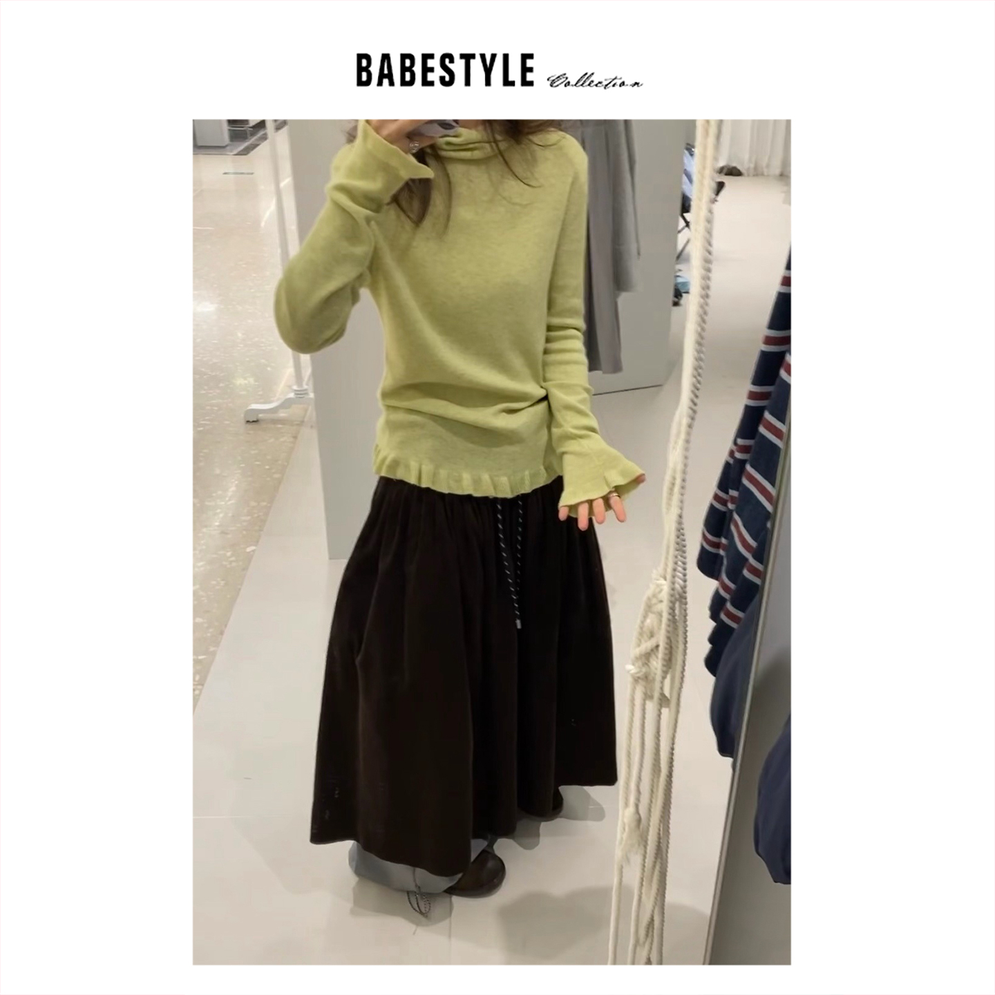 UNTime+花边连帽+针织衫