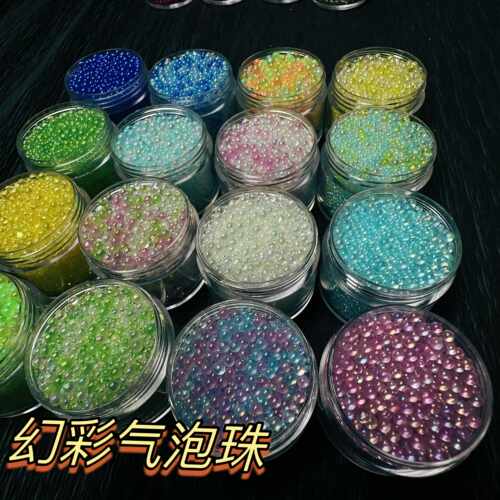 无孔捏捏流麻滴胶大小混合水晶