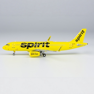 200 版 N648NK合金航模 A320 宽体涂装 精神航空 400