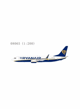 预售NGMODEL 1:200 瑞安航空 737-800/w 【带小翼08065 】