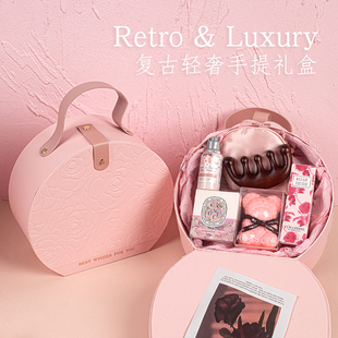 真丝睡眠眼罩轻奢伴手礼盒婚庆伴娘回礼女闺蜜生日礼物ins按摩梳