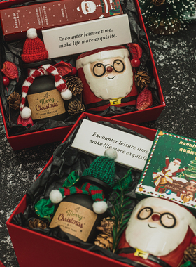 限定圣诞香薰蜡烛礼盒套装圣诞老人节日创意礼品红色送女朋友男友