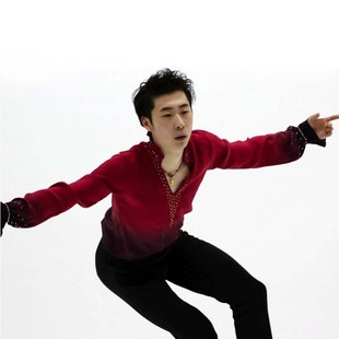 冰之灵花样滑冰服艺术体操服男孩金博洋同款舞台表演服高端定制