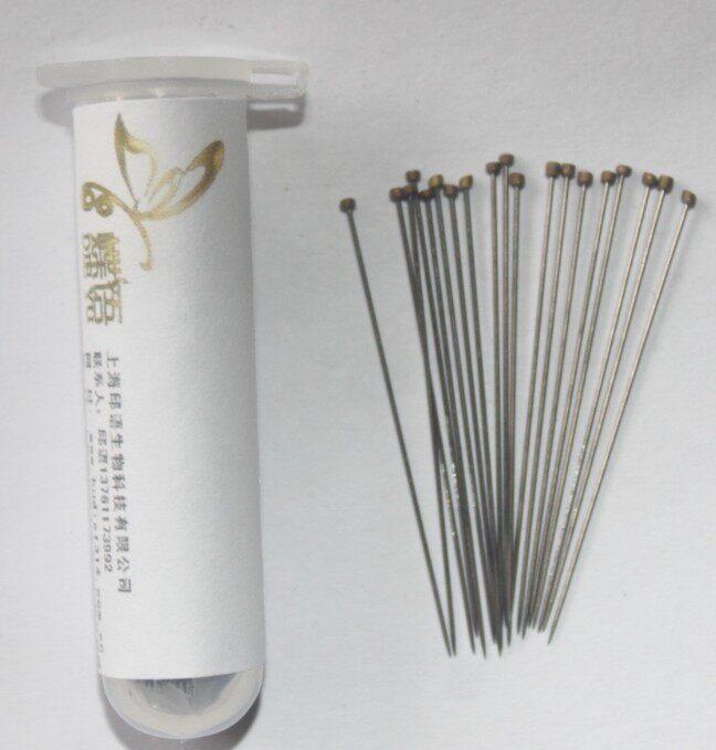 蝶语 昆虫蝴蝶标本针100根整姿用具 硬度高 弹性好1#2#3#4#5