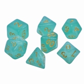 闪青多面骰子数字色子儿童教具跑团游戏桌游配件4 20面