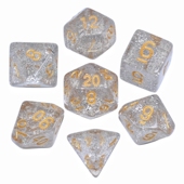 多面骰子7颗套装 数字色子跑团桌游配件4 特价 20面道具