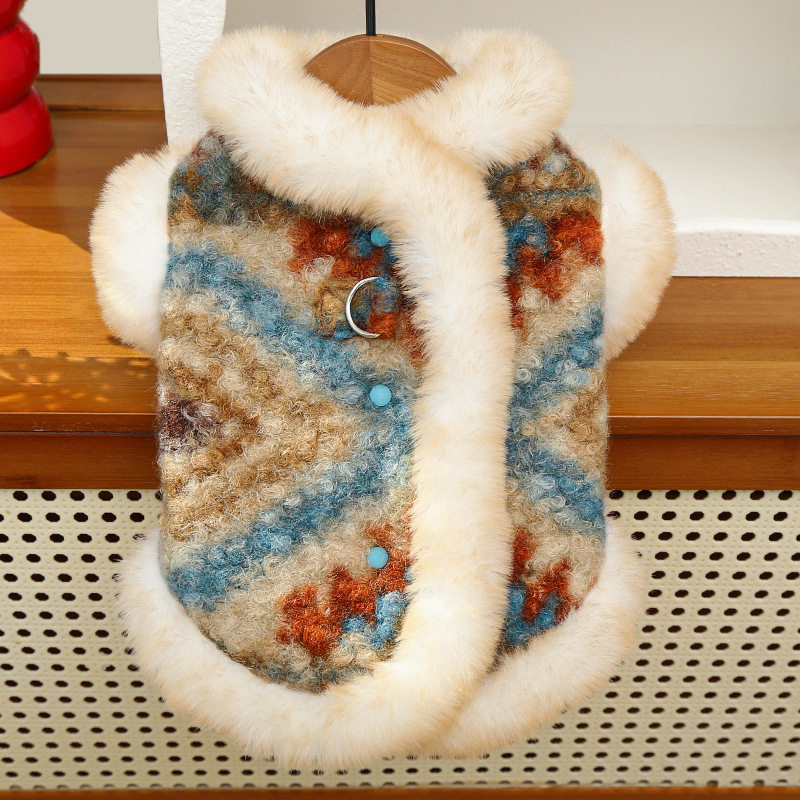 秋冬新款宠物衣服费尔岛双层加绒开衫马甲外出用品比熊泰迪犬外套,宠物/宠物食品及用品,狗宠物服装/雨衣,淘宝优惠券,粉丝福利购,淘宝优惠卷