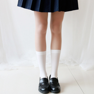 白色jk袜子女中筒袜薄款夏学院风日系制服学生萝莉丝袜Lolita袜子