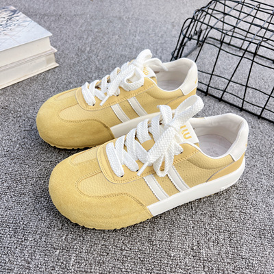 冰芙尼2025秋季新款女鞋舒适平底休闲鞋女鞋运动鞋女单鞋31205