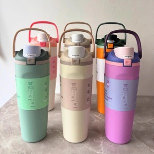 跨境owala同款 冰霸杯304不锈钢保温杯提手大容量汽车杯车载