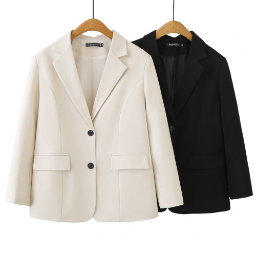 胖mm加大码春秋季西装外套新款女士职业通勤职场上衣商务小西服