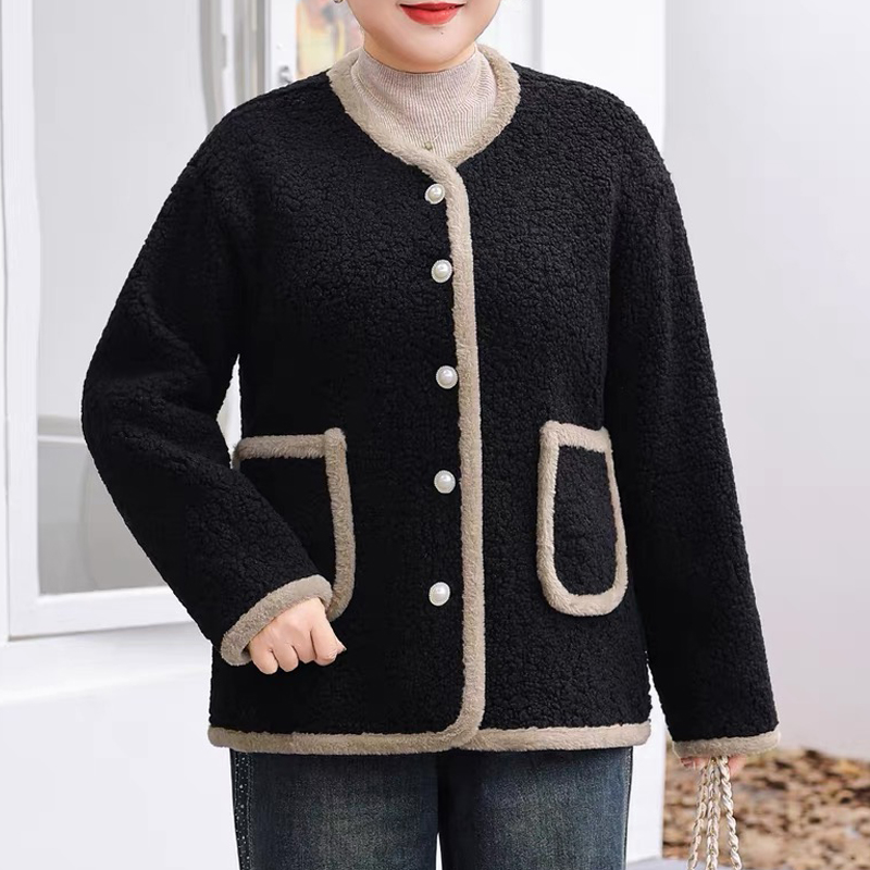 胖mm秋冬加绒保暖棉衣遮肉