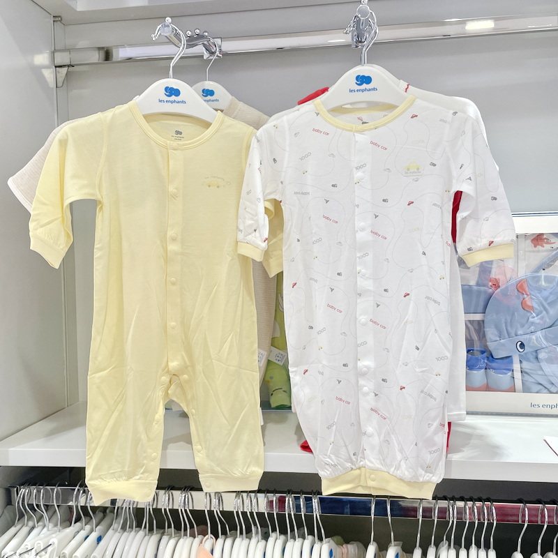 丽婴房专柜款连体衣薄荷莫代尔内衣2025春夏长袖家居空调爬服超薄