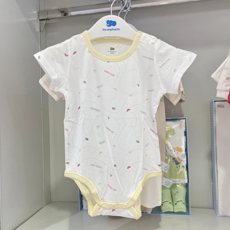三角爬服2025夏婴儿短袖连体衣
