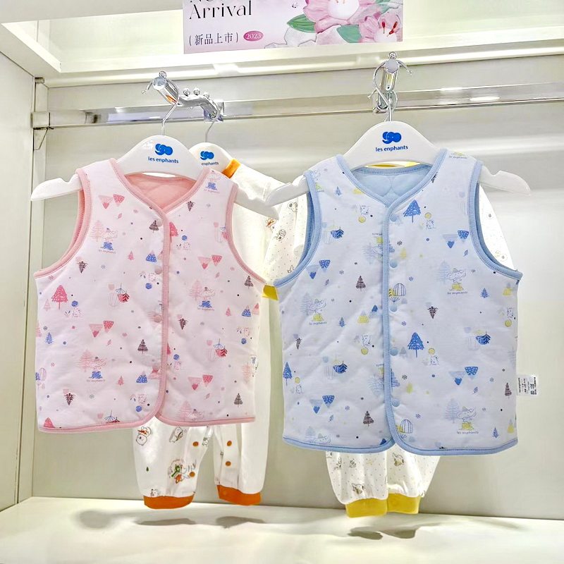儿童家居服夹棉马夹丽婴房秋冬季