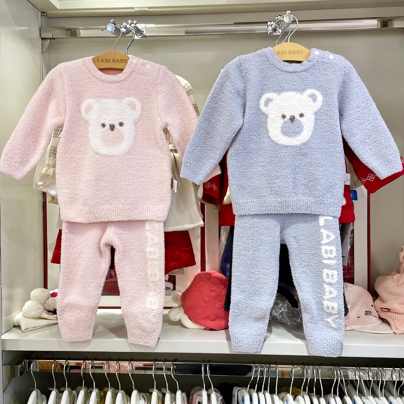 儿童家居服保暖睡衣拉比秋冬季
