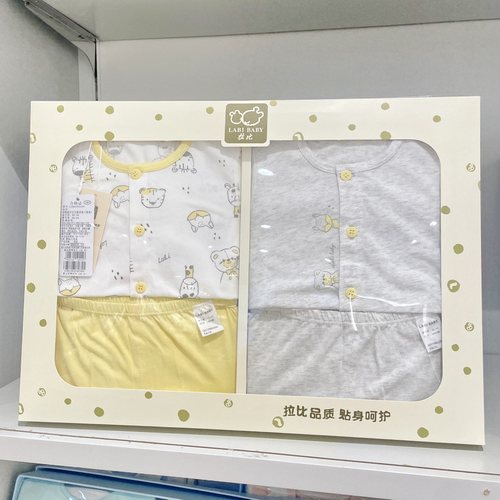 夏季0-12个月内衣夏季礼盒拉比