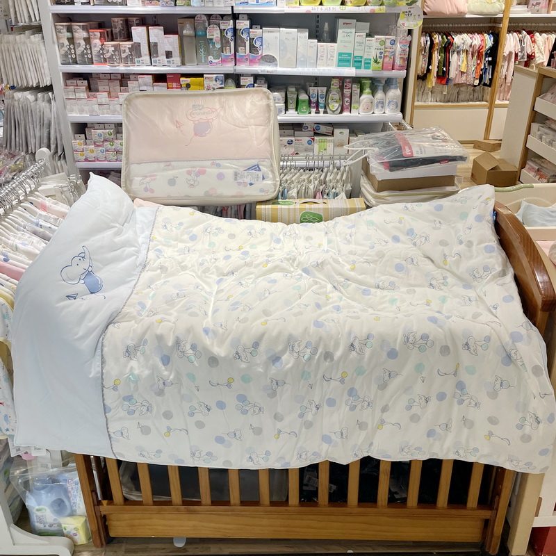 丽婴房被子专柜正品新生婴儿厚棉被秋冬幼儿园午睡被双胆纯棉