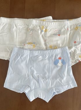丽婴房童装夏季超薄内裤平角男儿童四季款3条装四角平角裤三角裤