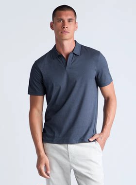 代购GFORE LTD RELEASE DIAMOND深藏青色波点印花高尔夫POLO衫男